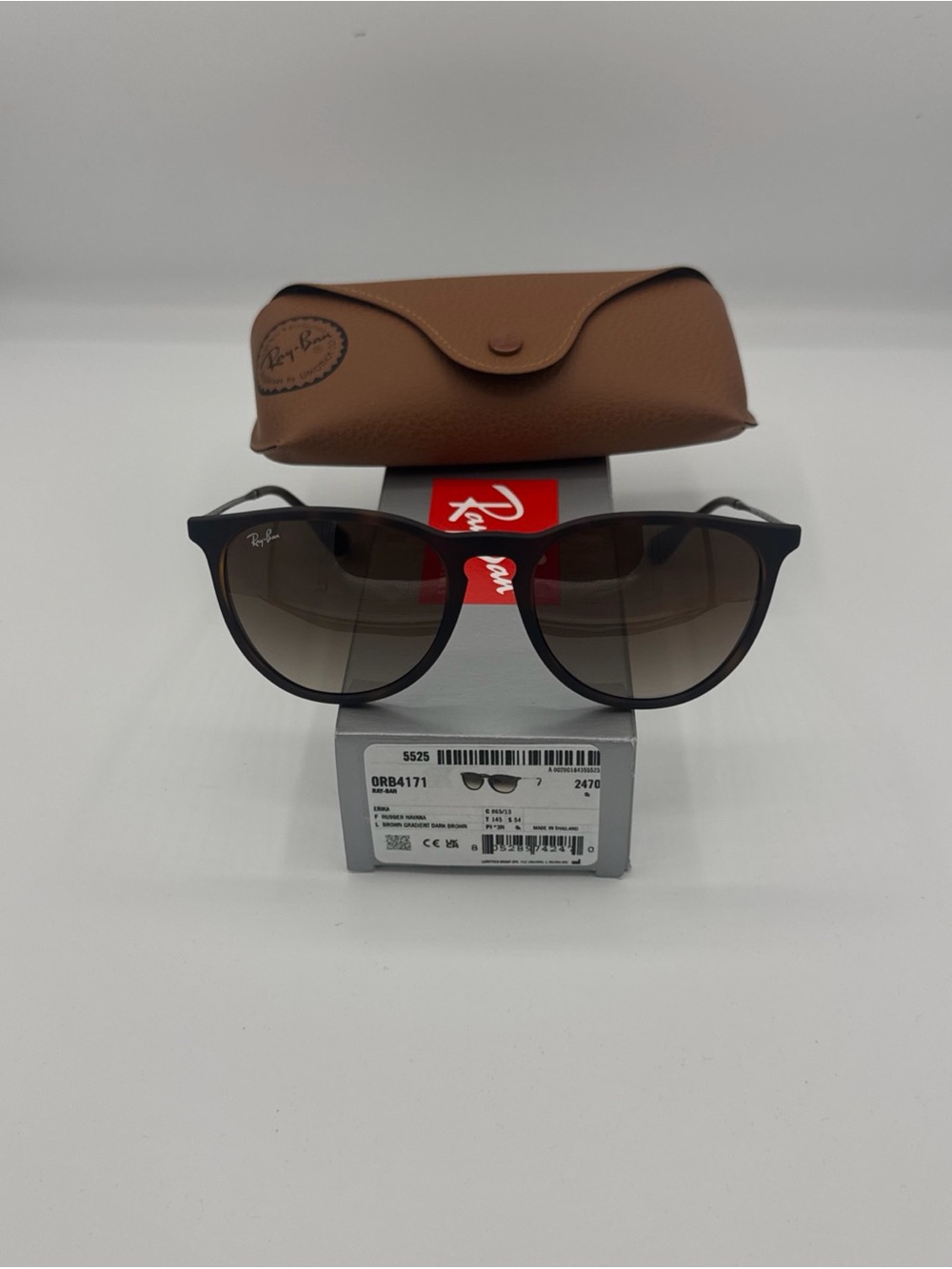 RayBan 4171 Ref#: 2470 - Rubber Havana Frame with Brown Gradient lenses